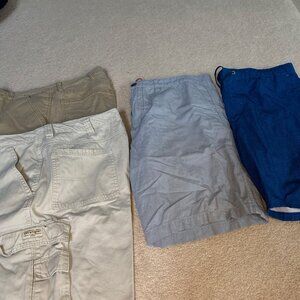 Men's Size 38 Shorts Plus a Pair of XLG Swim Trunks